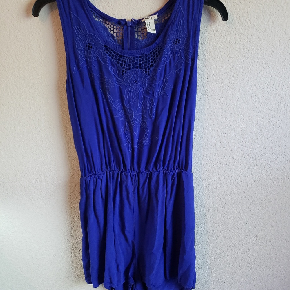 FOREVER21 romper blue